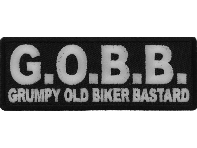 GOBB Grumpy Old Biker Bastard Patch