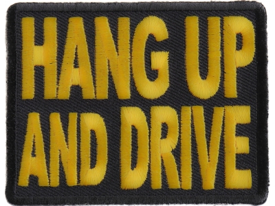 Hang Up And Drive Patch | Embroidered Biker Patches