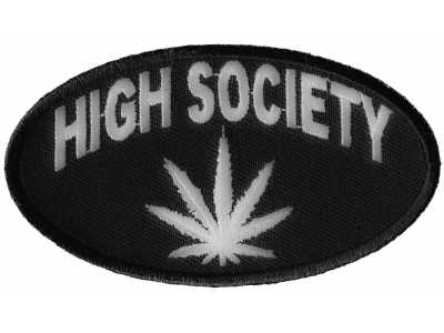 High Society Patch | Embroidered Pot Patches