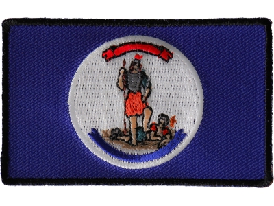 Historical Virginia Flag Iron on Patch