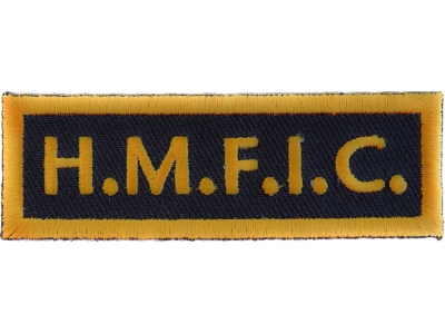 HMFIC Head Mother Fucker In Charge Patch | Embroidered Patches