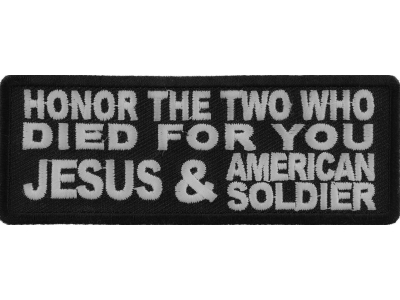 Honor The Two Who Died For You Patch | US Military Veteran Patches