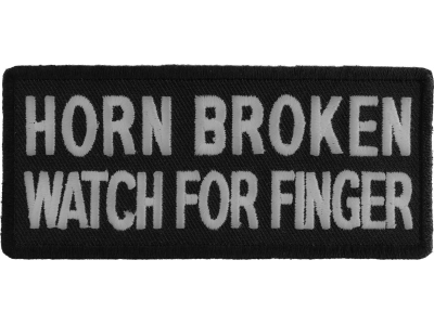 Horn Broken Watch For Finger Patch | Embroidered Patches