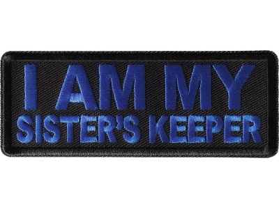 I am My Sister's Keep Patch Blue