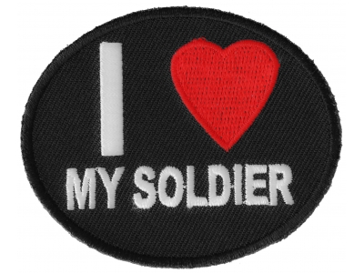 I Love My Soldier Patch | US Military Veteran Patches