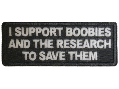 I support Boobies and The Research To Save Them Patch