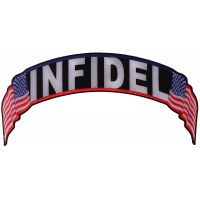 Infidel US Flag Rocker Patch | Embroidered Patches