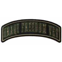 Iraqi Freedom Vet Rocker Small Patch | US Military Veteran Patches