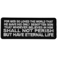 John 3 16 Quote Patch