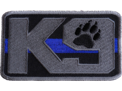 K-9 Thin Blue Line Patch For Law Enforcement | Embroidered Patches