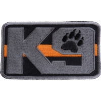 K-9 Thin Orange Line Search And Rescue Patch | Embroidered Patches