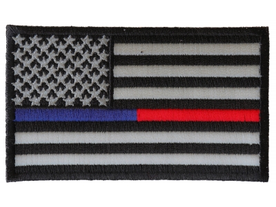 Law Enforcement And Firefighter Support American Flag Patch