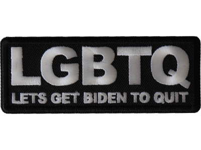 LGBTQ Lets Get Biden to Quit Funny Patch