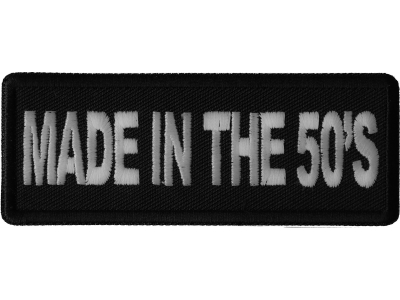 Made in the 50's Patch