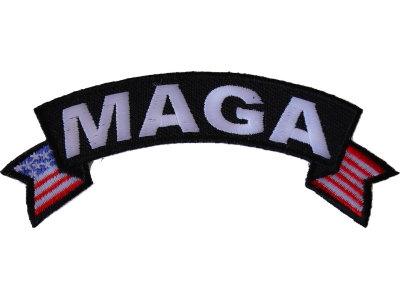 MAGA US Flag Rocker Patch