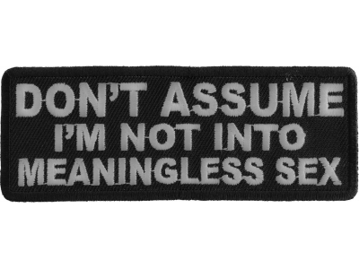 Meaningless Sex Patch