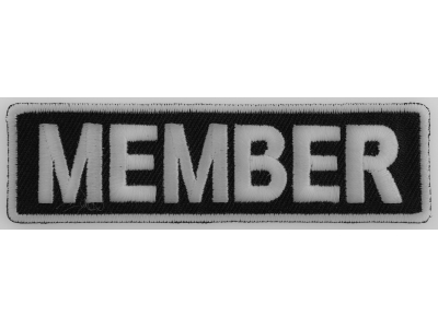 Member Patch 3.5 Inch White