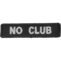 No Club Patch