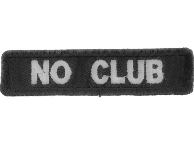 No Club Patch