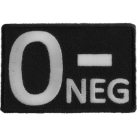 O NEGATIVE Blood ID Patch