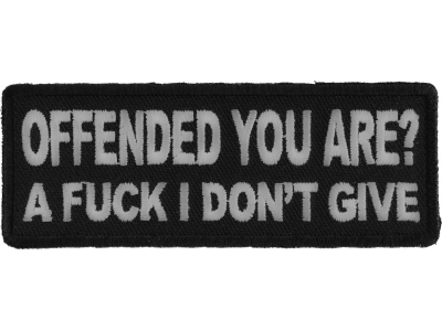 Offended You Are A Fuck I Dont Give Yoda Patch