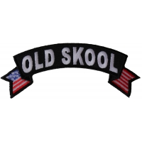 Old Skool Small Flag Rocker Patch