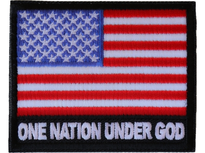 One Nation Under God American Flag Patch