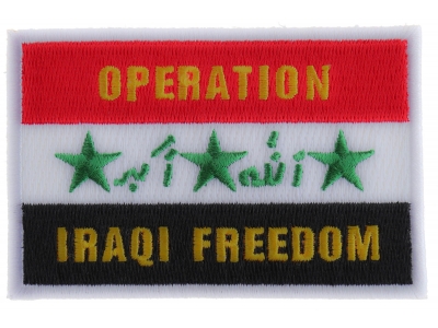 Operation Iraq Freedom Patch | US Iraq War Military Veteran Patches