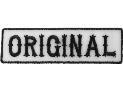 Original Patch Black On White