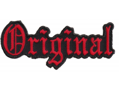 Original Patch In Red | Embroidered Patches