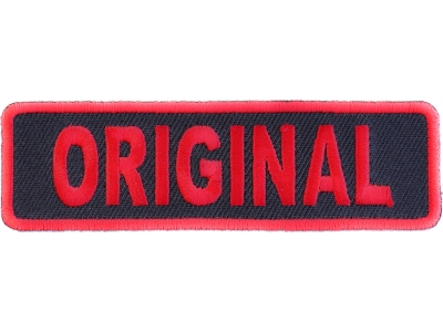 Original Patch In Red