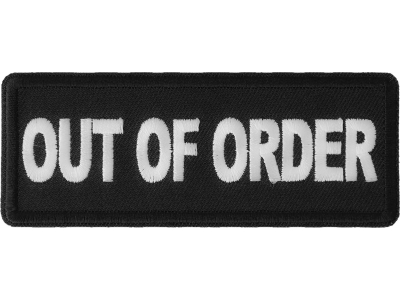 Out Of Order Patch