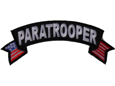 Paratrooper Small Flag Rocker Patch