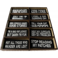 Wooden Patch Display Box