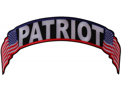 Patriot US Flag Rocker Patch | Embroidered Patches