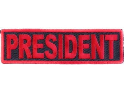 President Patch Red