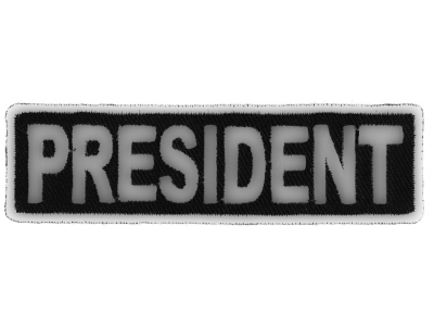 President Patch 3.5 Inch White