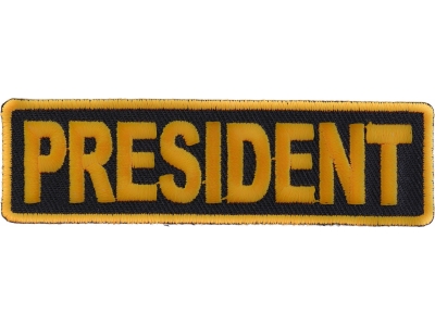 President Patch 3.5 Inch Yellow