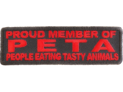 Proud Member Of Peta Patch | Embroidered Patches