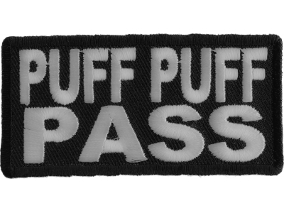 Puff Puff Pass Patch | Embroidered Pot Patches