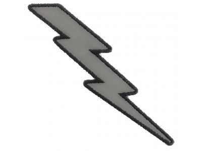 Reflective Lightning Bolt Right Patch | Embroidered Patches