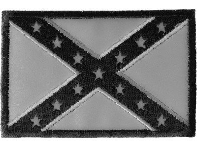 Reflective Rebel Flag Patch