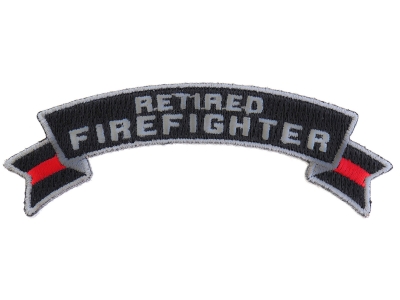 Retired Firefighter Rocker Patch