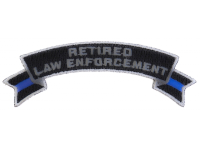 Retired Law Enforcement Rocker Patch