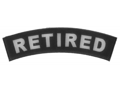 Retired Medium Size Rocker Patch | US Military Veteran Patches