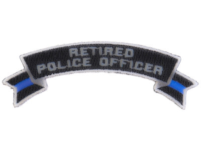 Retired Police Officer Rocker Patch