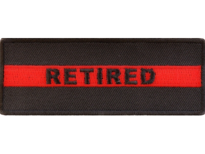 Retired Red Line Firefigher Patch | Embroidered Patches