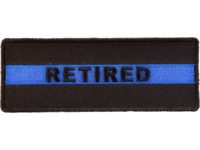 RETIRED Subtle Police Officer Patch | Embroidered Patches