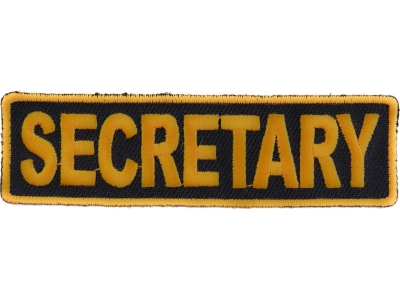 Secretary Patch 3.5 Inch Yellow