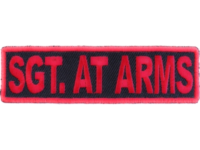 Sgt At Arms Patch Red